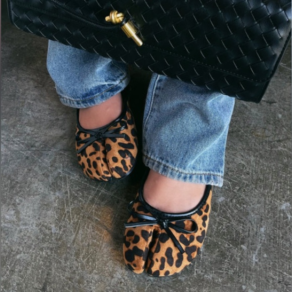 Leopard Split Toe Ballet Shoe